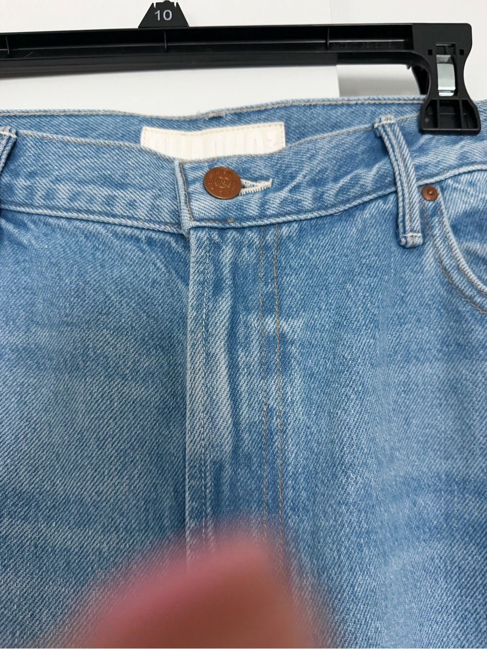 NWT MOTHER SNACKS! Lemon Twist Sneak Jeans Munchies Size 34 Wide Leg - Picture 4 of 12